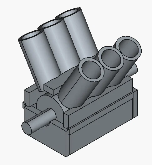 Mô hình động cơ V6 thu nhỏ (V6 Engine) in 3D cực chất - Image 1