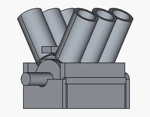 Mô hình động cơ V6 thu nhỏ (V6 Engine) in 3D cực chất - Image 2