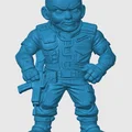 Mô hình nhân vật Roadblock Chibi G.I. Joe in 3D cực đẹp - Thumbnail 3