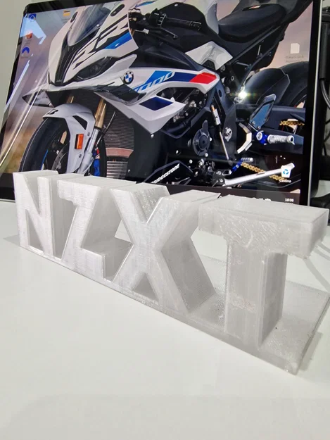 Mô hình logo NZXT trang trí để bàn in 3D cực chất - Image 1