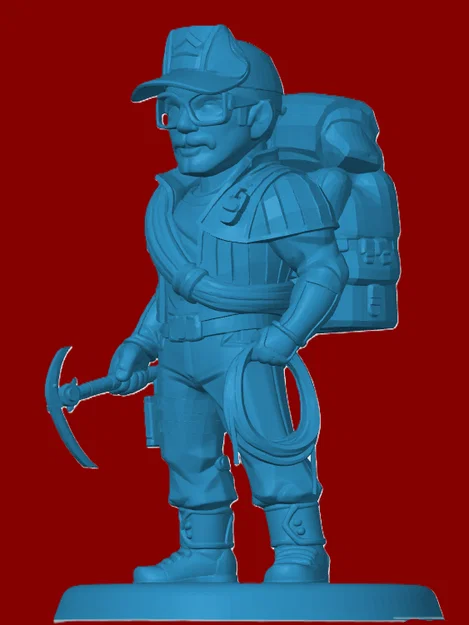 Mô hình Alpine phong cách Chibi G.I. Joe - File in 3D chất lượng cao - Image 1