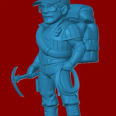 Mô hình Alpine phong cách Chibi G.I. Joe - File in 3D chất lượng cao