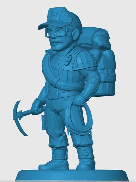 Mô hình Alpine phong cách Chibi G.I. Joe - File in 3D chất lượng cao - Image 3