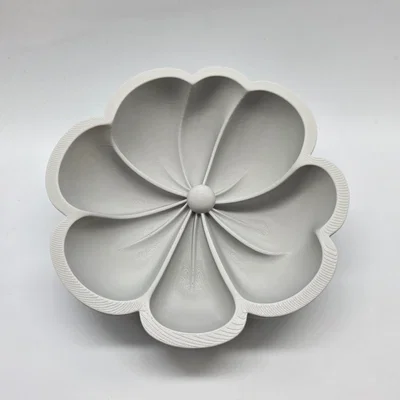 Đĩa Hoa Sứ Plumeria Lòng Sâu