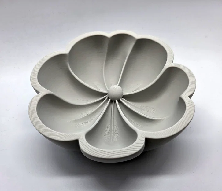 Đĩa Hoa Sứ Plumeria Lòng Sâu - Image 2