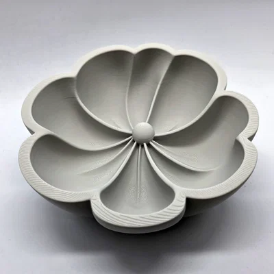 Đĩa Hoa Sứ Plumeria Lòng Sâu