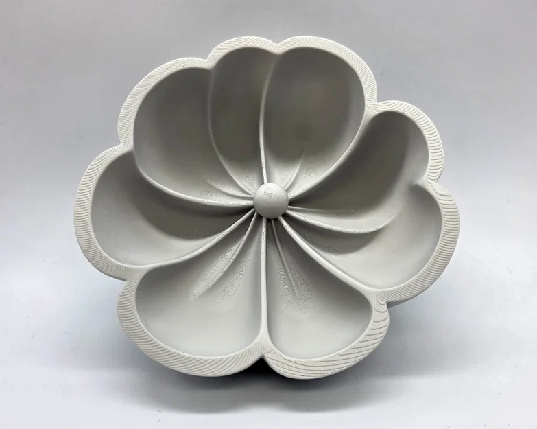 Đĩa Hoa Sứ Plumeria Lòng Sâu - Image 3