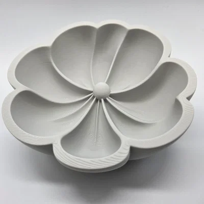 Đĩa Hoa Sứ Plumeria Lòng Sâu