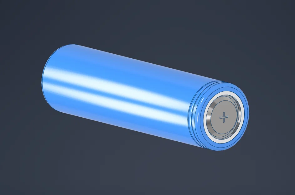 File 3D STEP chuẩn xác cho pin Ampace INR18650-JP30 3000mAh - Image 1