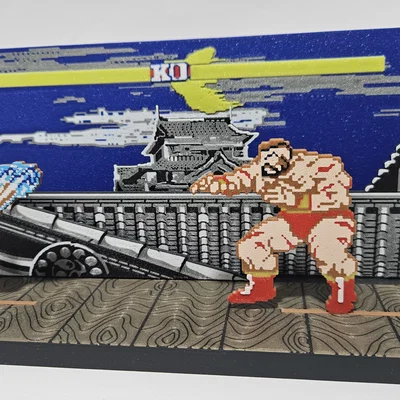 Zangief SF2 - Phiên bản Cổ điển (Diorama & Móc khóa)