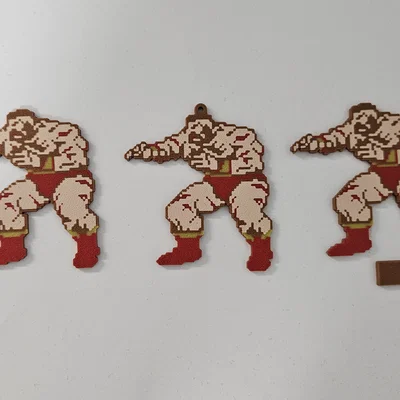 Zangief SF2 - Phiên bản Cổ điển (Diorama & Móc khóa)