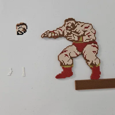 Zangief SF2 - Phiên bản Cổ điển (Diorama & Móc khóa)