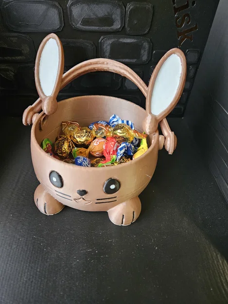 Tô đựng trứng hoặc kẹo hình chú thỏ Phục sinh - Image 2