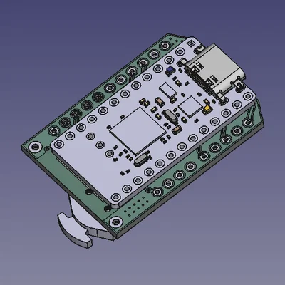 Mô hình kỹ thuật bảng mạch MiniX-Faketec hỗ trợ dự án Meshtastic
