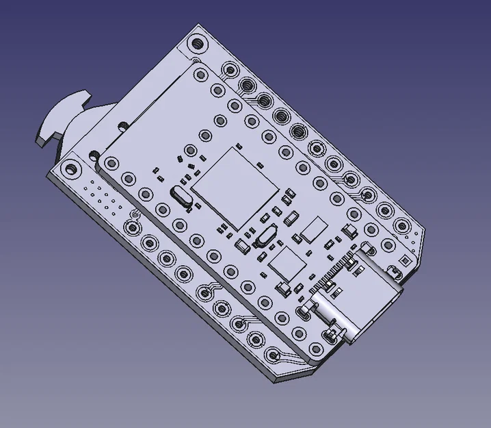 Mô hình kỹ thuật bảng mạch MiniX-Faketec hỗ trợ dự án Meshtastic - Image 3
