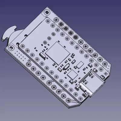 Mô hình kỹ thuật bảng mạch MiniX-Faketec hỗ trợ dự án Meshtastic