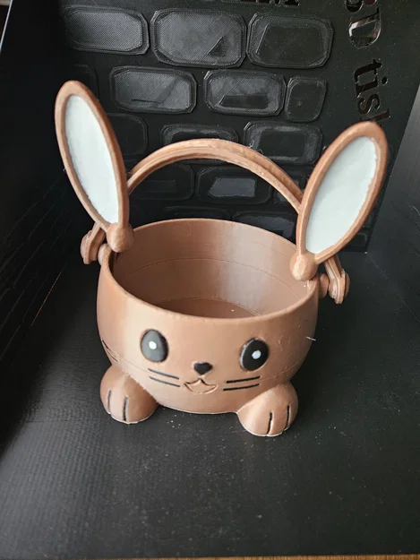 Tô đựng trứng hoặc kẹo hình chú thỏ Phục sinh - Image 3