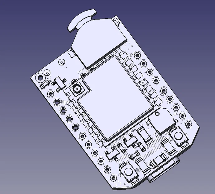 Mô hình kỹ thuật bảng mạch MiniX-Faketec hỗ trợ dự án Meshtastic - Image 4