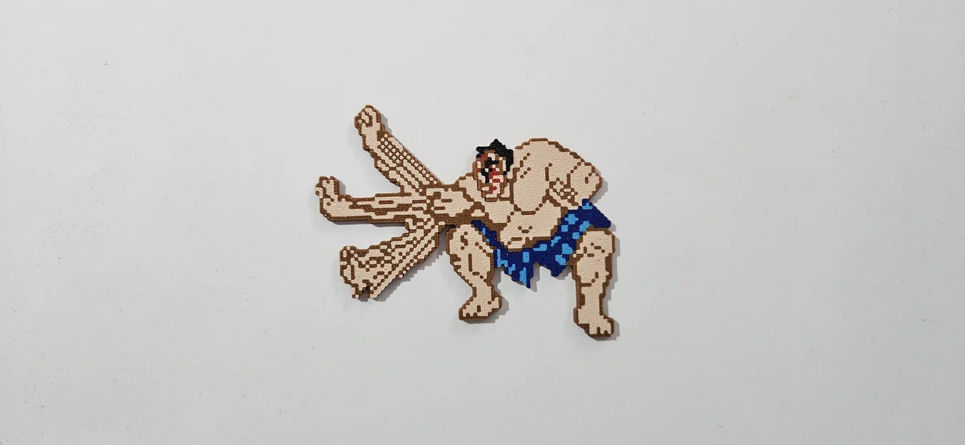 E_Honda SF2 - Phiên bản Cổ điển (Diorama & Móc khóa) - Image 2