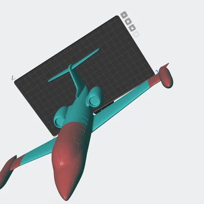 Mô hình 3D máy bay Learjet 35 và 45 để in ấn
