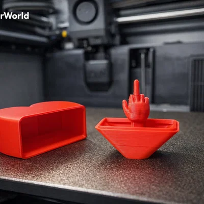 Ống cắm đồ để bàn hình ngón tay giữa hài hước - Mô hình in 3D độc đáo
