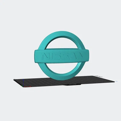 Mô hình logo Nissan 3D sắc nét - File STL cho người đam mê xe