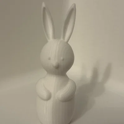 Mô hình chú thỏ phục sinh mini (Easter Bunny) trang trí để bàn