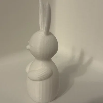 Mô hình chú thỏ phục sinh mini (Easter Bunny) trang trí để bàn