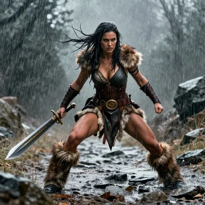 Mô hình Stormbound Warrior Girl - Nữ Chiến Binh Dũng Mãnh 3D