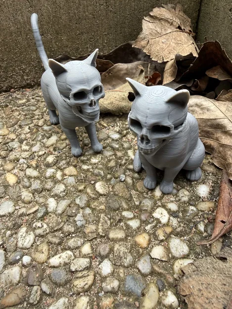 Mèo Kinh Dị Đầu Lâu (Scary Cats with Skulls) - Image 3