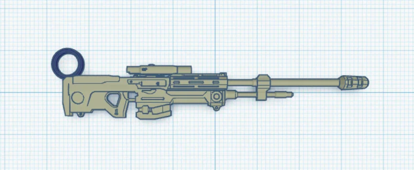 Mô hình súng trường mini kèm vòng móc khóa (Riffle With Ring) - Image 1