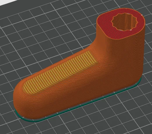 Tay cầm điều chỉnh góc máy cắt Makita LS1018 (JM23100058) in 3D - Image 2