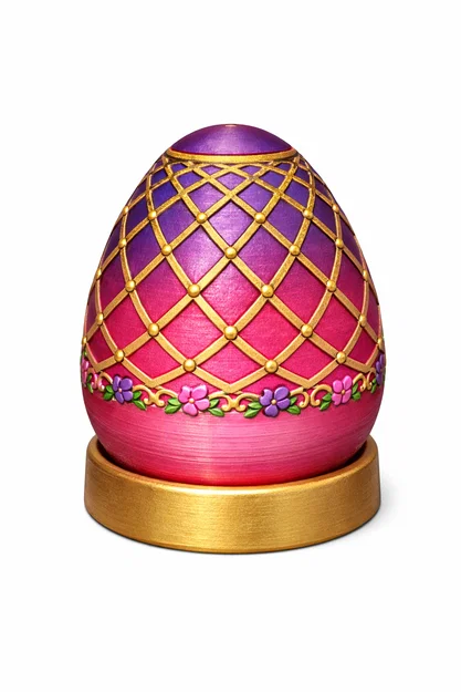 Mô hình quả trứng 3D trang trí nghệ thuật độc đáo - Image 3