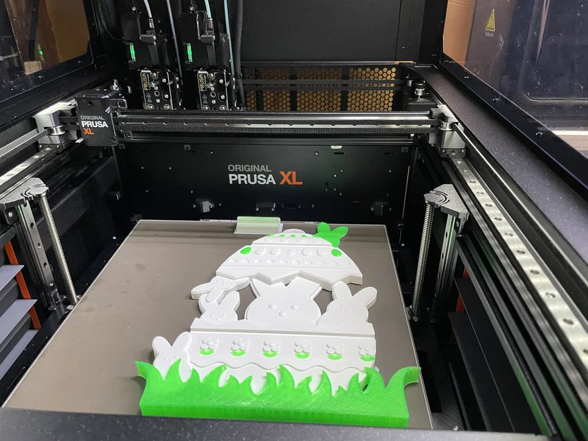 Mô hình 3D trang trí cửa hình chú thỏ và trứng Phục sinh rực rỡ - Image 3