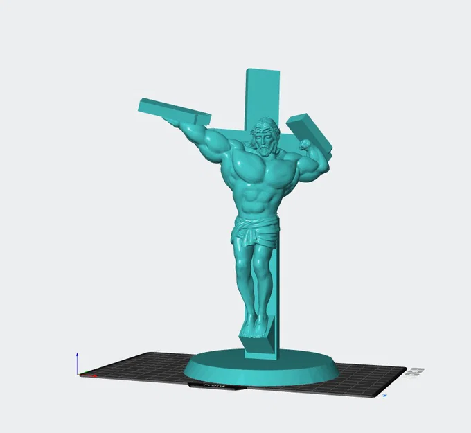 Mô hình trang trí 3D nhân vật cơ bắp jeyu độc đáo - Image 1