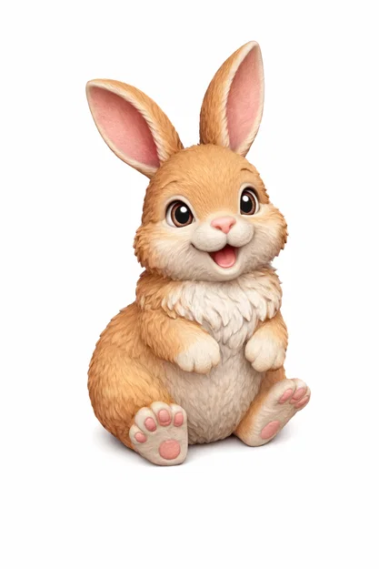 Mô hình Thỏ và Trứng Phục Sinh 3D xinh xắn để bàn - Image 2