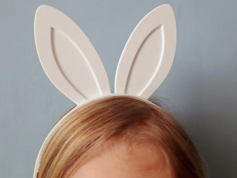 Mẫu in 3D bờm tai thỏ xinh xắn cho bé yêu - Image 2