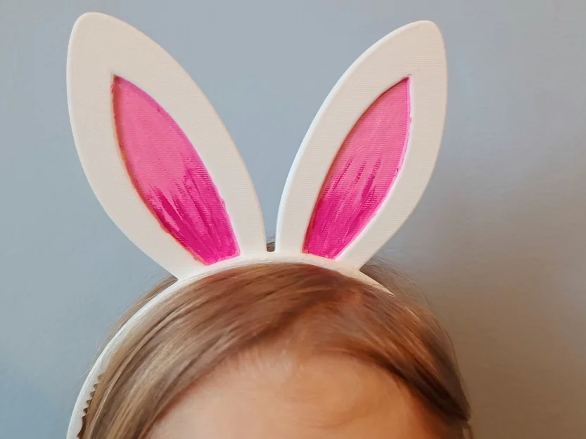 Mẫu in 3D bờm tai thỏ xinh xắn cho bé yêu - Image 3