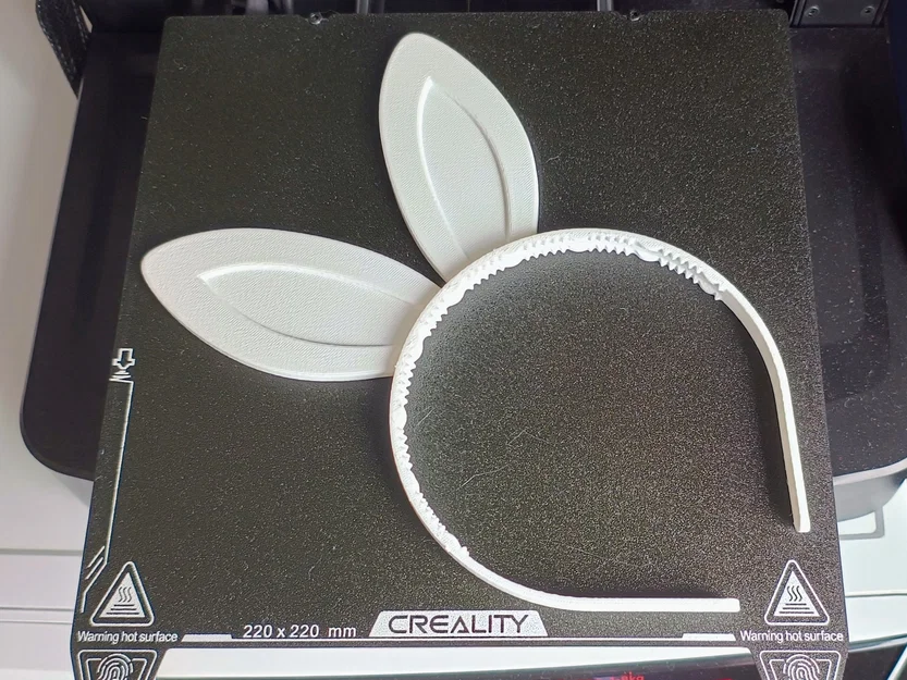 Mẫu in 3D bờm tai thỏ xinh xắn cho bé yêu - Image 5