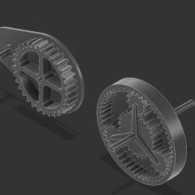 Bộ mô hình bánh răng cơ khí (gears) 3D - Học tập và trang trí