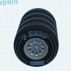 Ống đựng bút mô hình bánh xe đua F1 Pirelli P Zero độc đáo