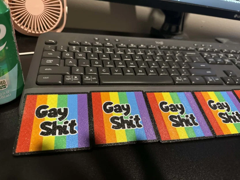 Nam châm "Gay Shit" đầy màu sắc - Image 1