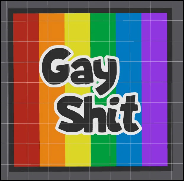Nam châm "Gay Shit" đầy màu sắc - Image 2