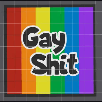 Nam châm "Gay Shit" đầy màu sắc