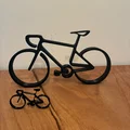 Mô hình xe đạp 3D tối giản - Trang trí không gian làm việc hiện đại - Thumbnail 1