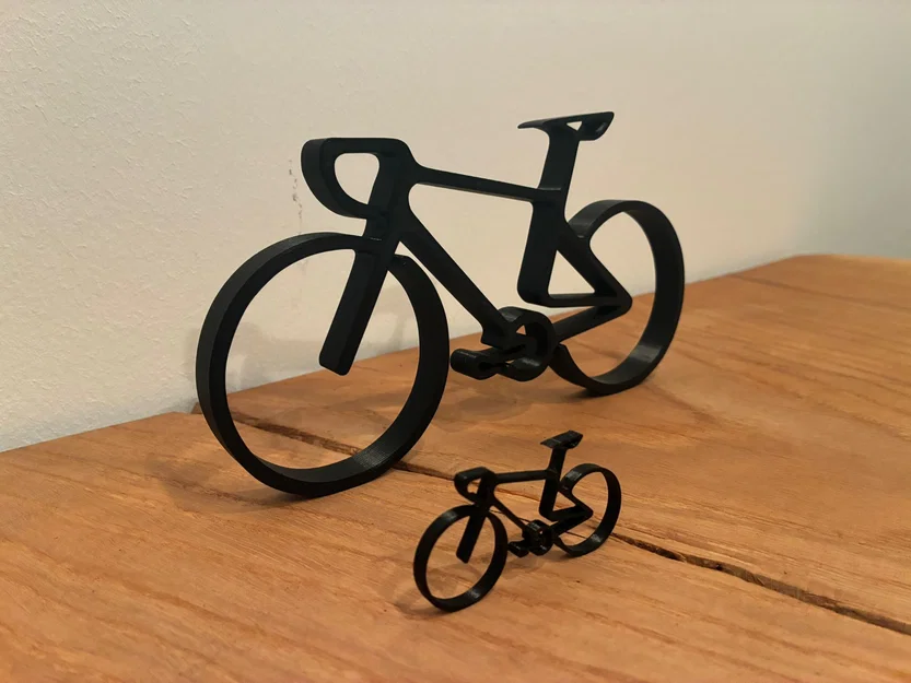 Mô hình xe đạp 3D tối giản - Trang trí không gian làm việc hiện đại - Image 2