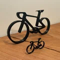 Mô hình xe đạp 3D tối giản - Trang trí không gian làm việc hiện đại - Thumbnail 2