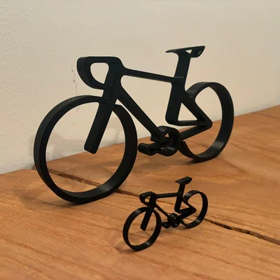 Mô hình xe đạp 3D tối giản - Trang trí không gian làm việc hiện đại