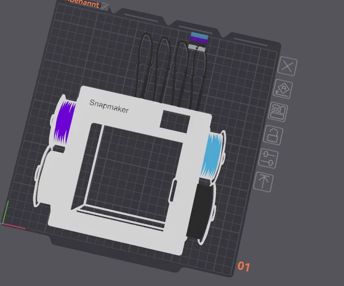 Snapmaker U1 Silhouette - Tranh Treo Tường - Image 3