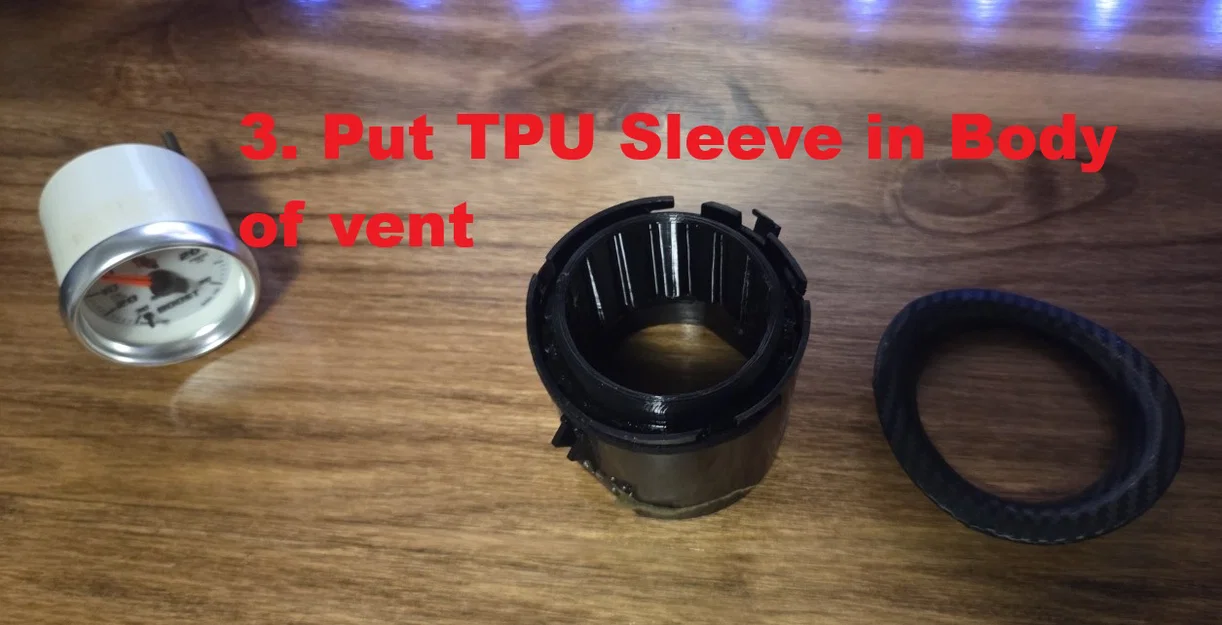 Đế gắn đồng hồ đo (Gauge Pod) cho hốc gió đơn Del Sol - Image 4